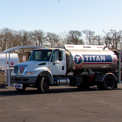 Fueling truck at Brenham Airport