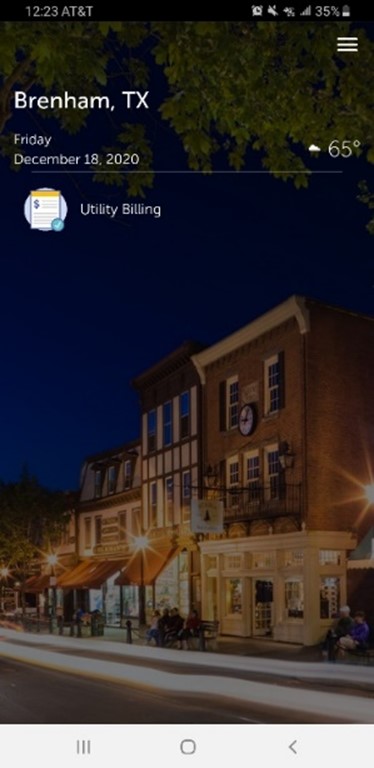 mycivic-screenshot-setup-04 Utility Billing menu item