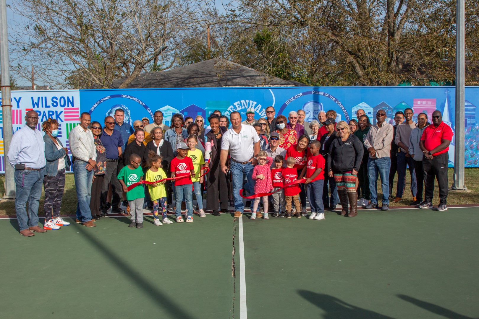 Jerry Wilson 2021 improvements ribbon cutting