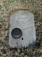 water meter cover with radio bump - after AMI