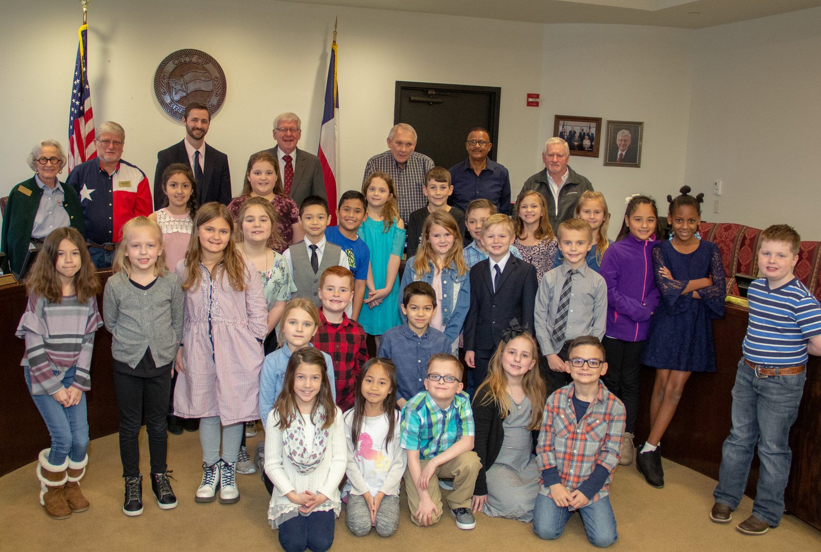 3rd graders from Alton Elementary attend a special City Council Session