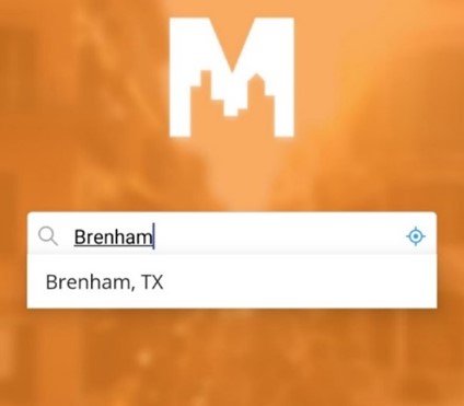 mycivic-screenshot-search for city - Brenham, TX