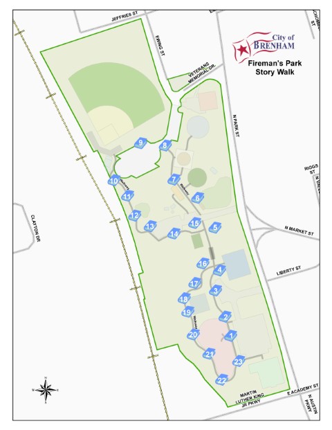 Map of StoryWalk - click for PDF