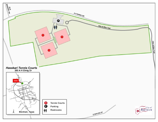 Hasskarl Tennis Court Map